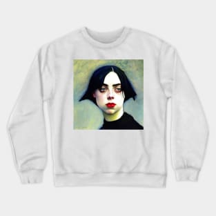 "a painting of "billie e" by "gustav klimpt" Crewneck Sweatshirt